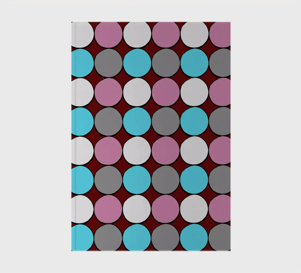 retro polka dot design notebook by good-vibes