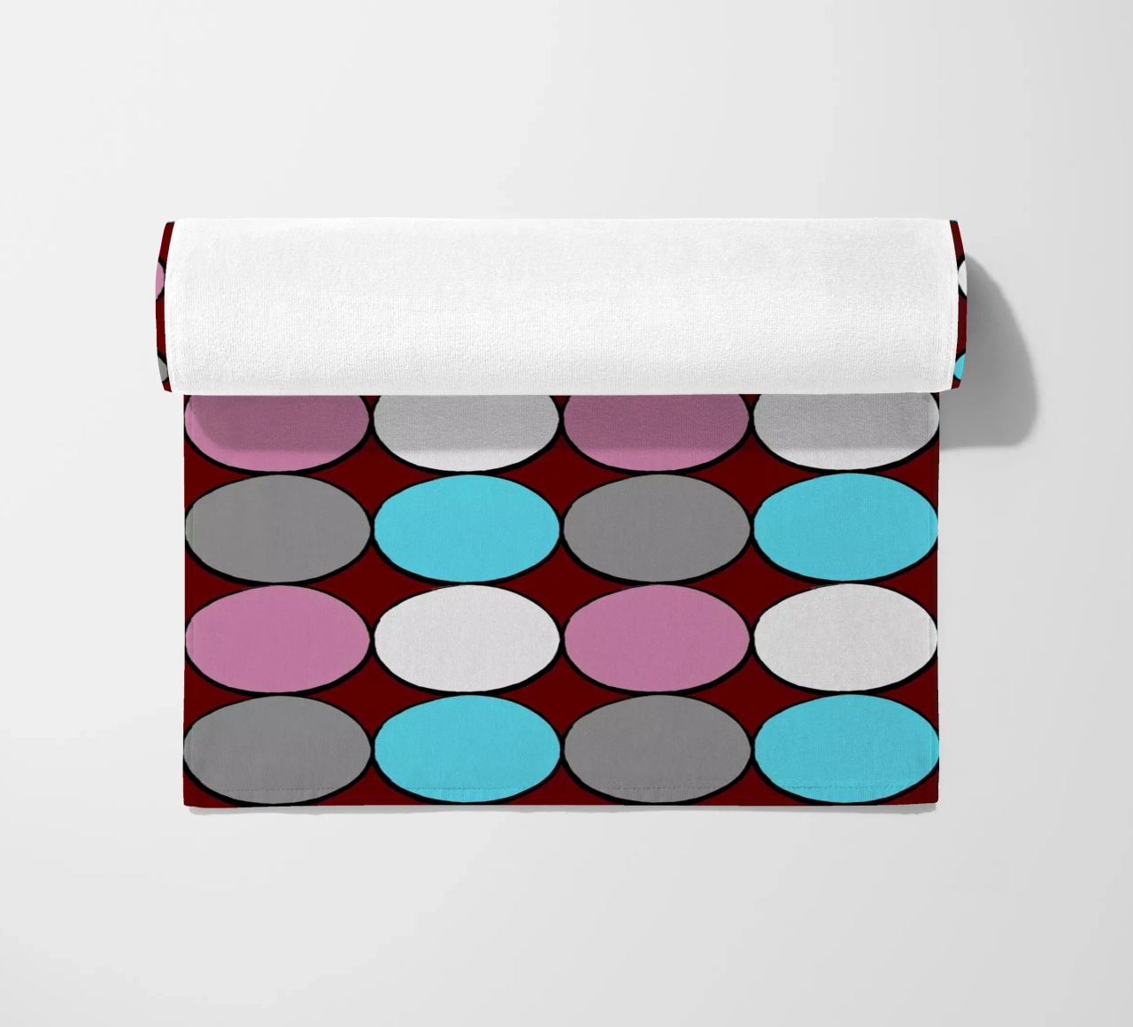 retro polka dot design telo mare da good-vibes