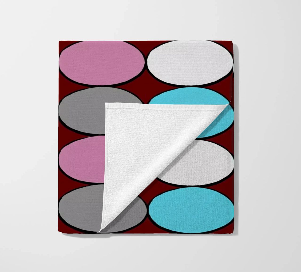retro polka dot design telo mare da good-vibes