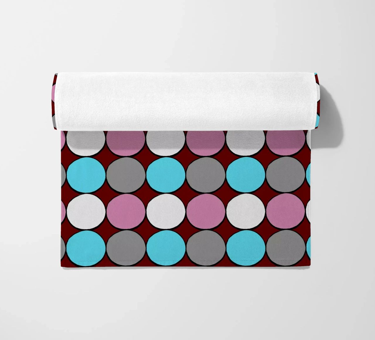 retro polka dot design telo mare da good-vibes