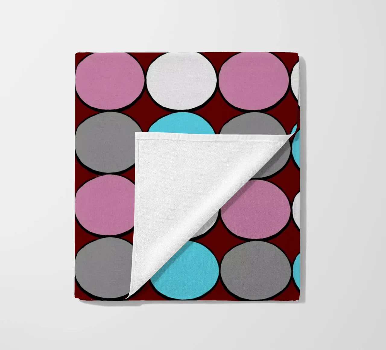 retro polka dot design toalla de playa de good-vibes