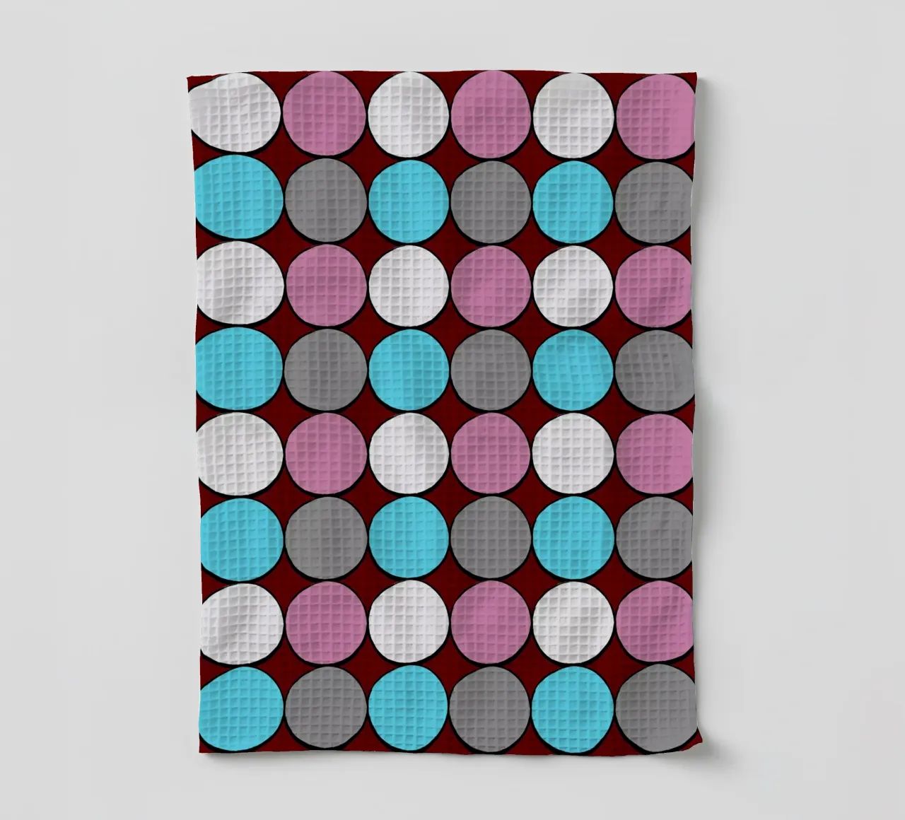 retro polka dot design canovaccio da cucina da good-vibes