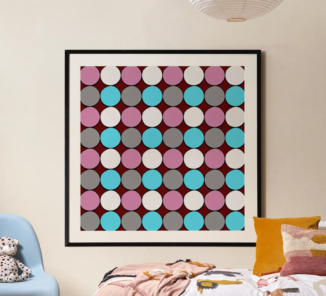 retro polka dot design carta hahnemühle da good-vibes