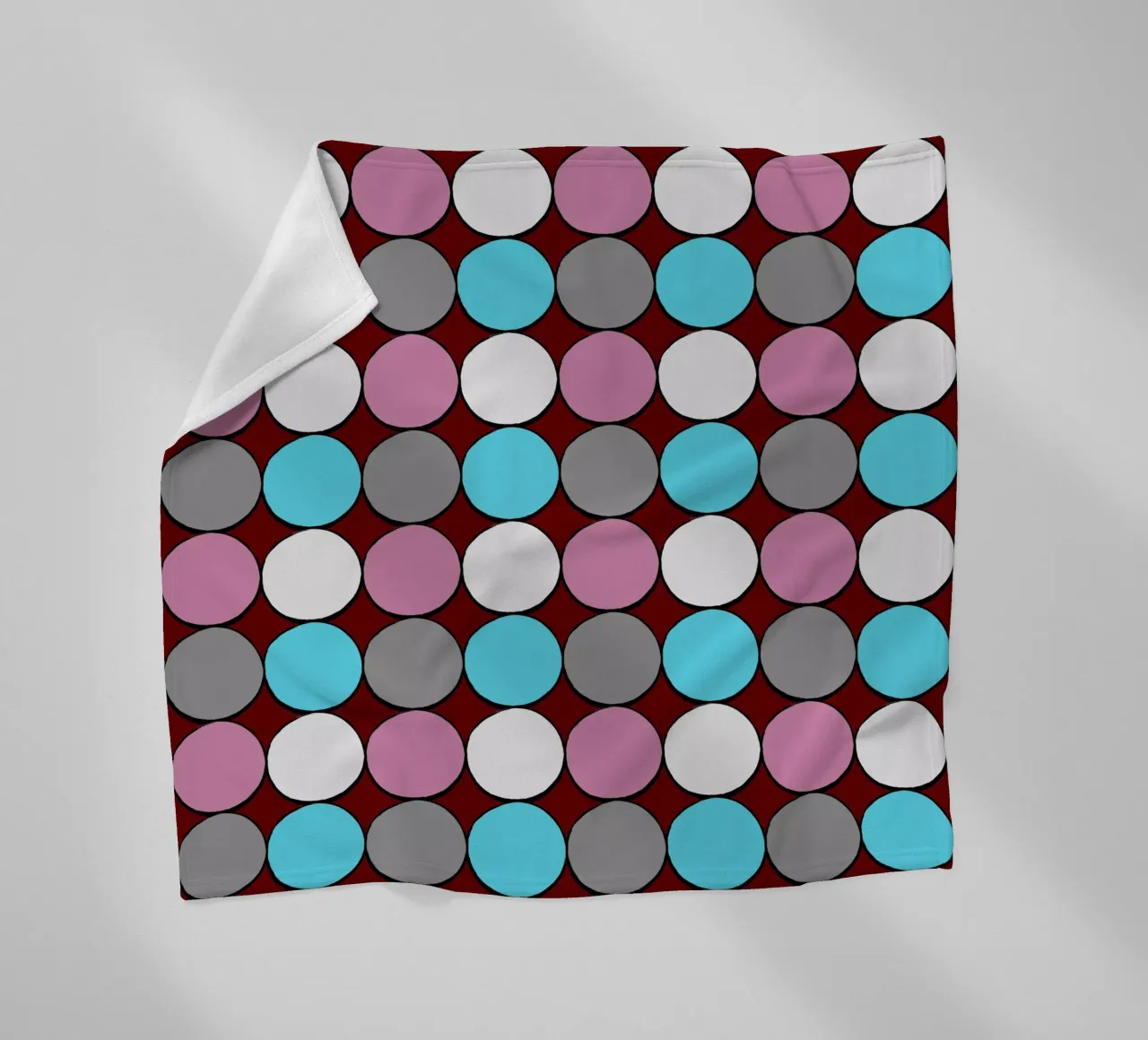 retro polka dot design coperta in pile da good-vibes