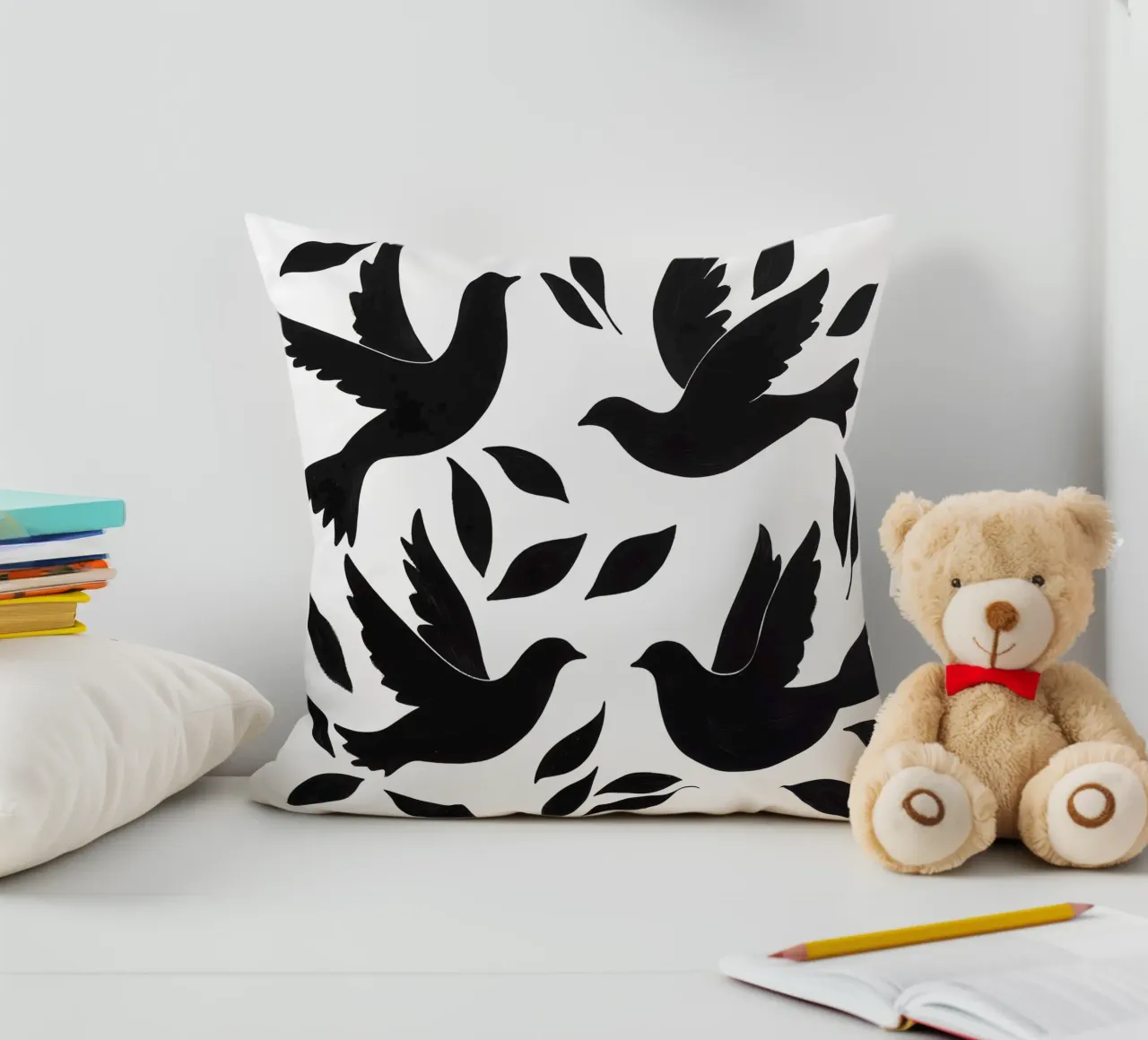 Modello di design Peace Doves cuscino da Autofocus