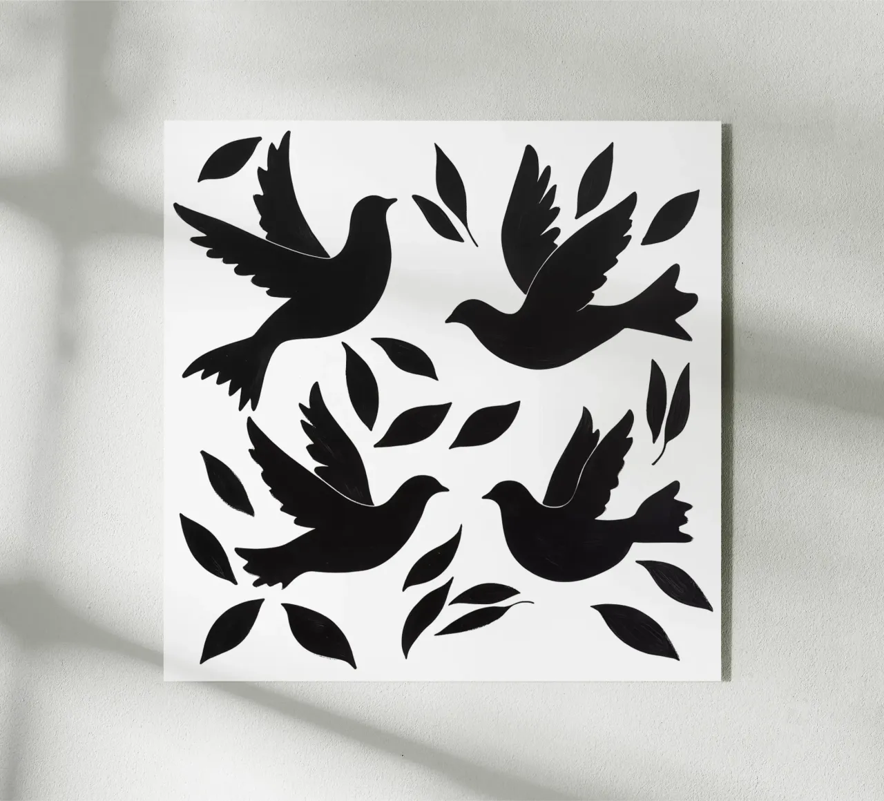 Peace Doves Design Pattern Acryl-Glas von Autofocus