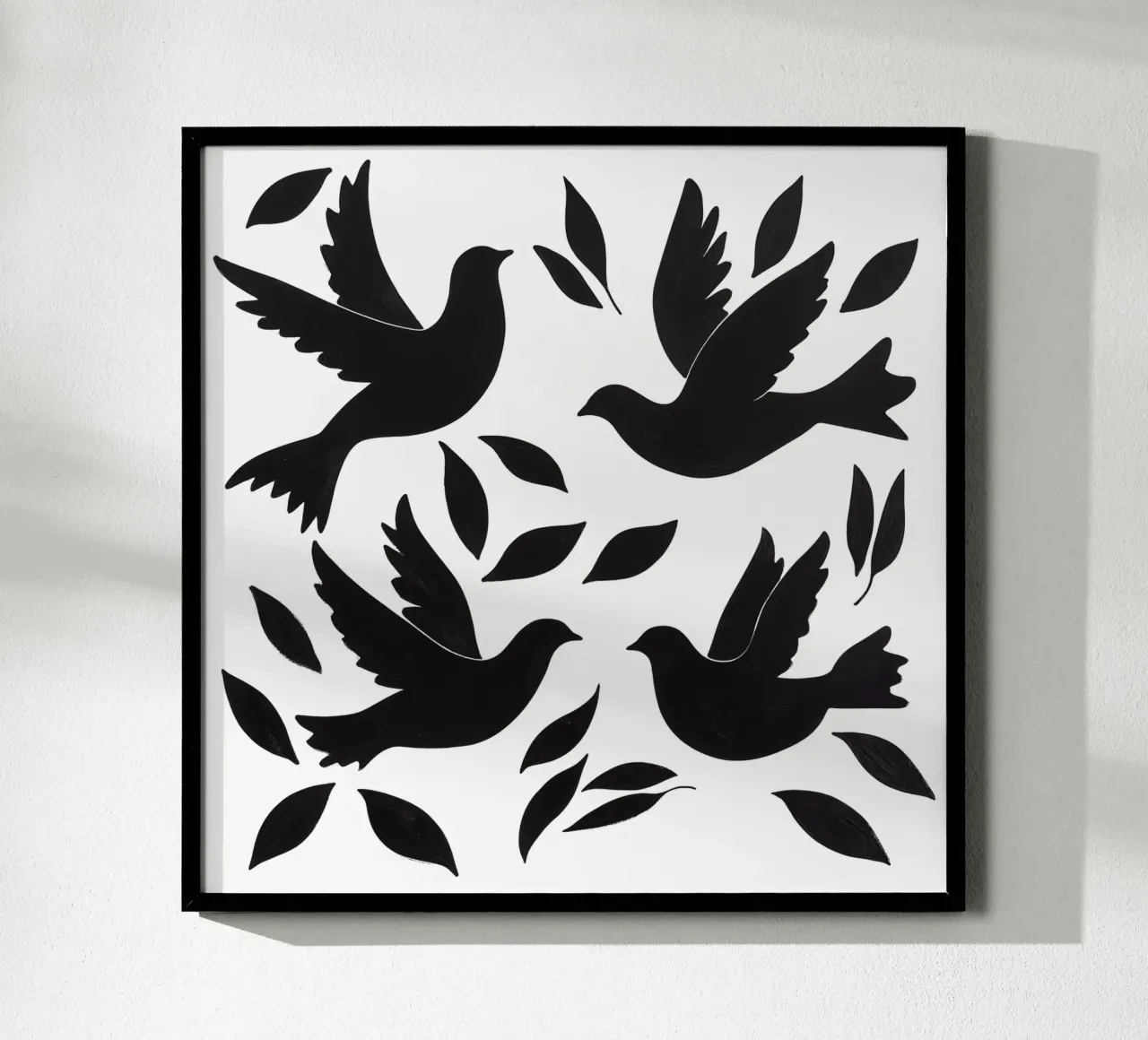 Peace Doves Design Pattern poster by Autofocus