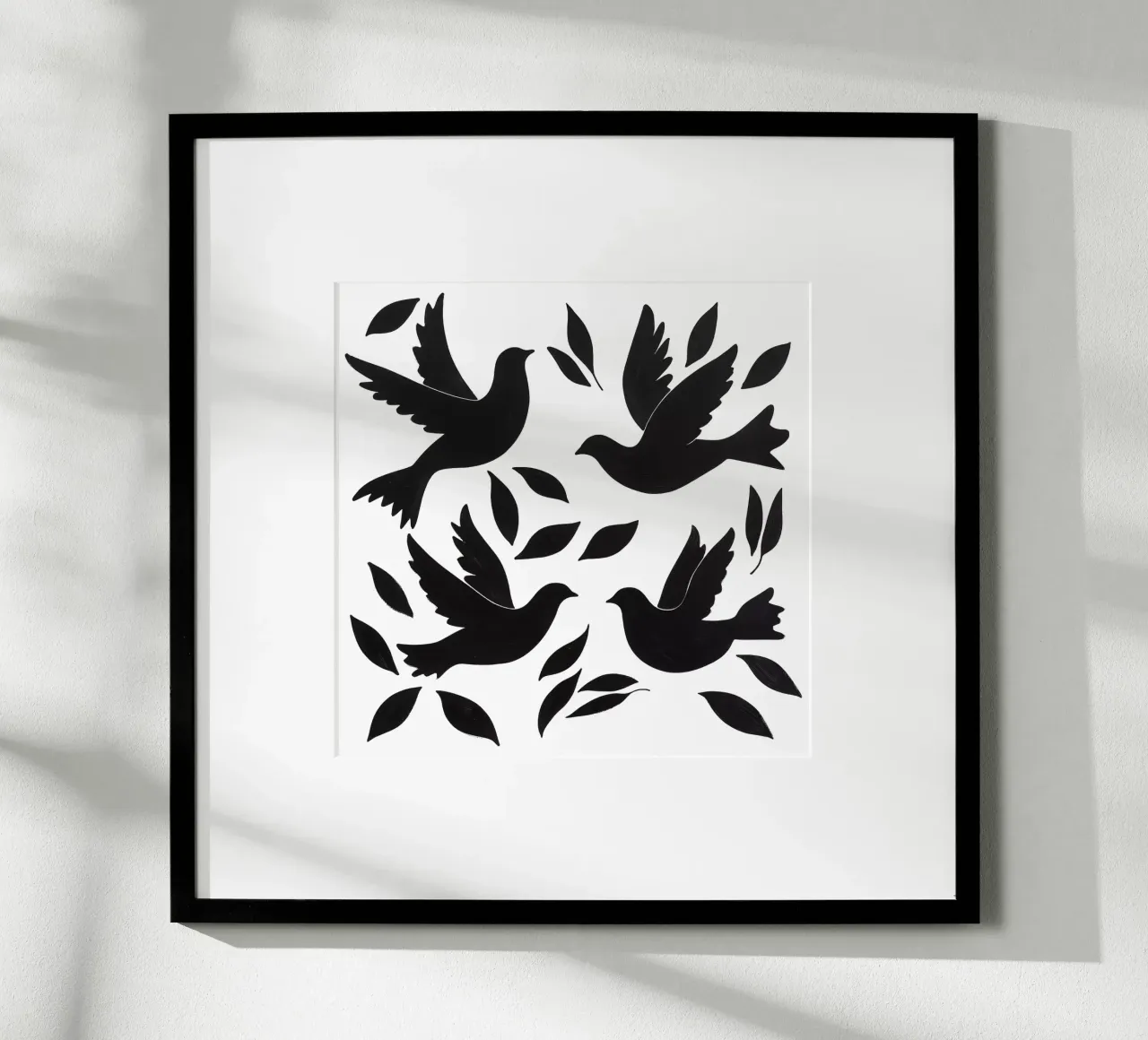 Peace Doves Design Pattern poster by Autofocus