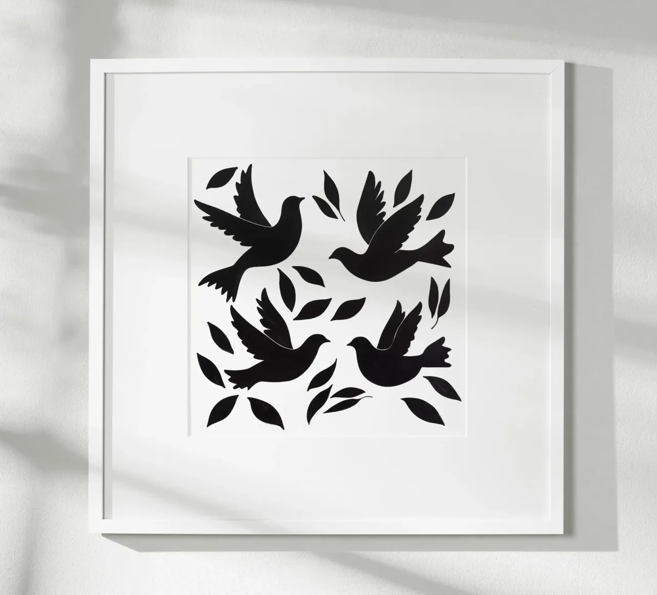 Peace Doves Design Pattern poster by Autofocus