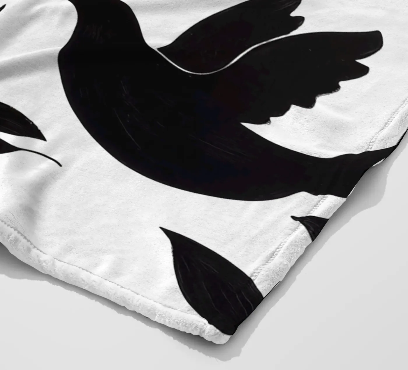 Peace Doves Design Pattern fleece blanket by Autofocus