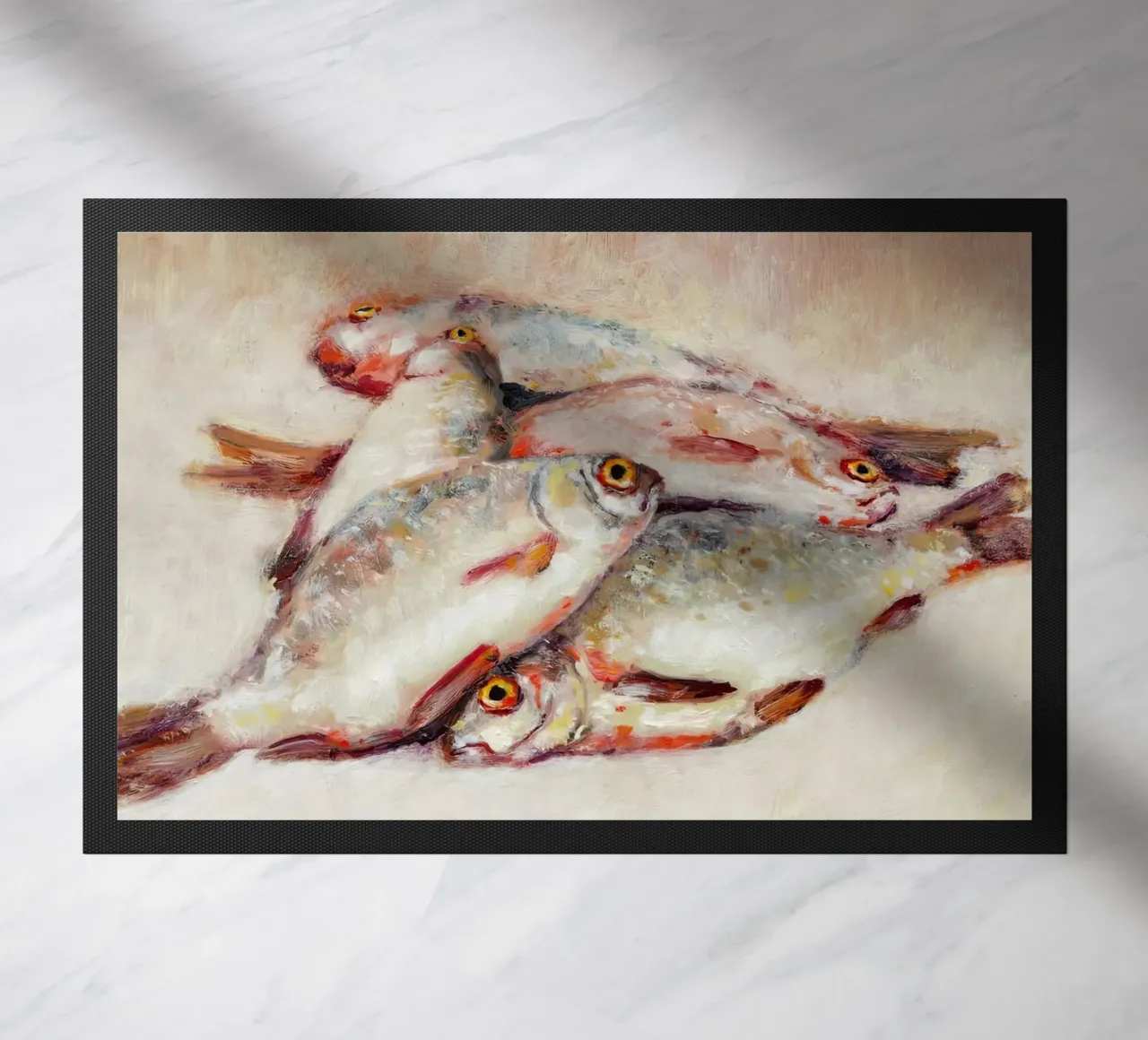 Dead Fish deurmat van Monillustrations