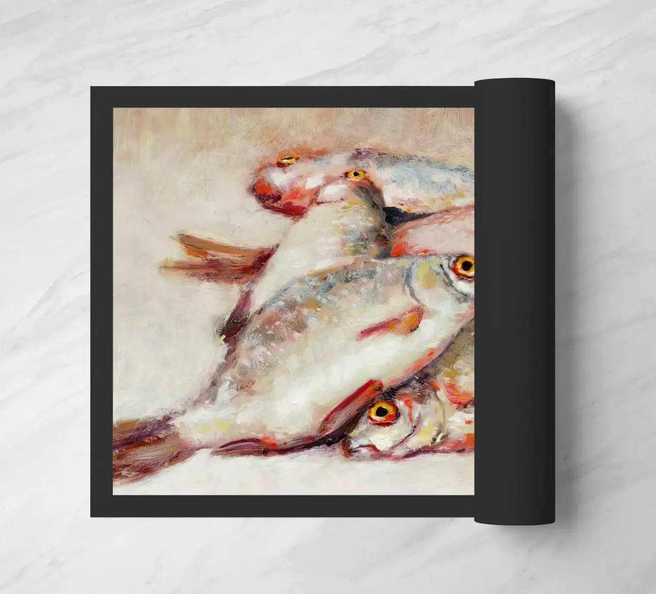 Dead Fish deurmat van Monillustrations