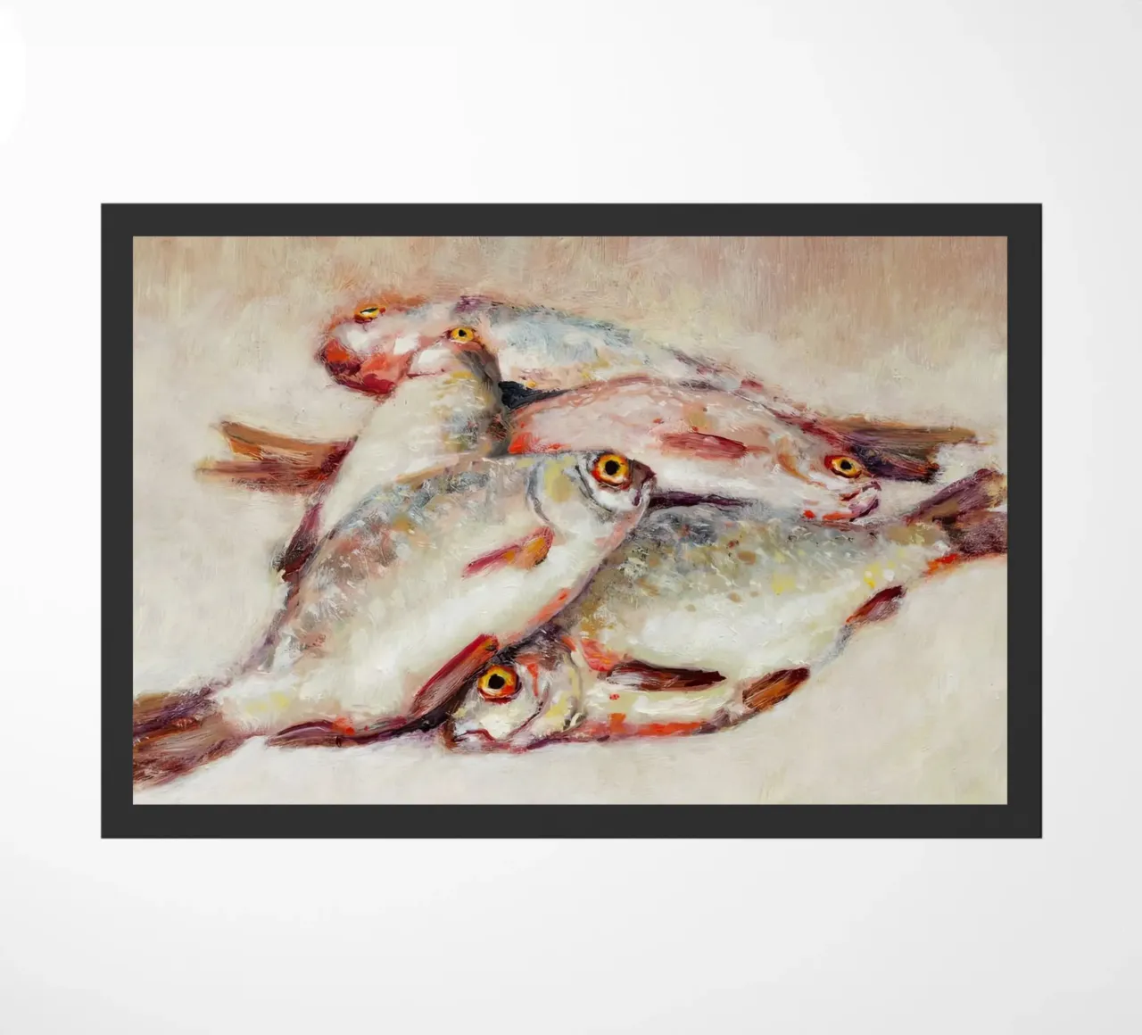 Dead Fish deurmat van Monillustrations