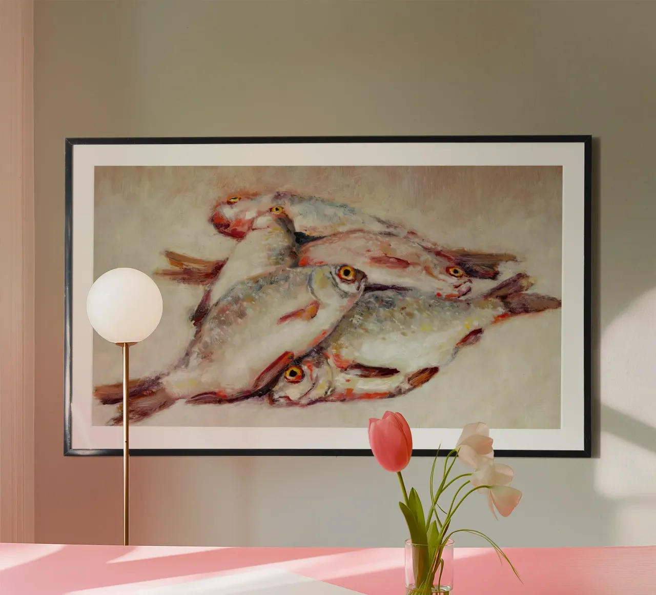 Dode vis poster van Monillustrations