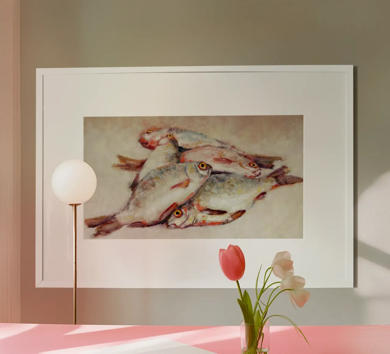 Dode vis poster van Monillustrations