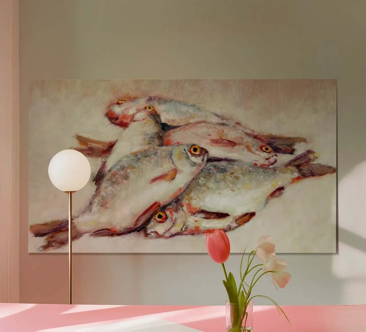 Dode vis poster van Monillustrations