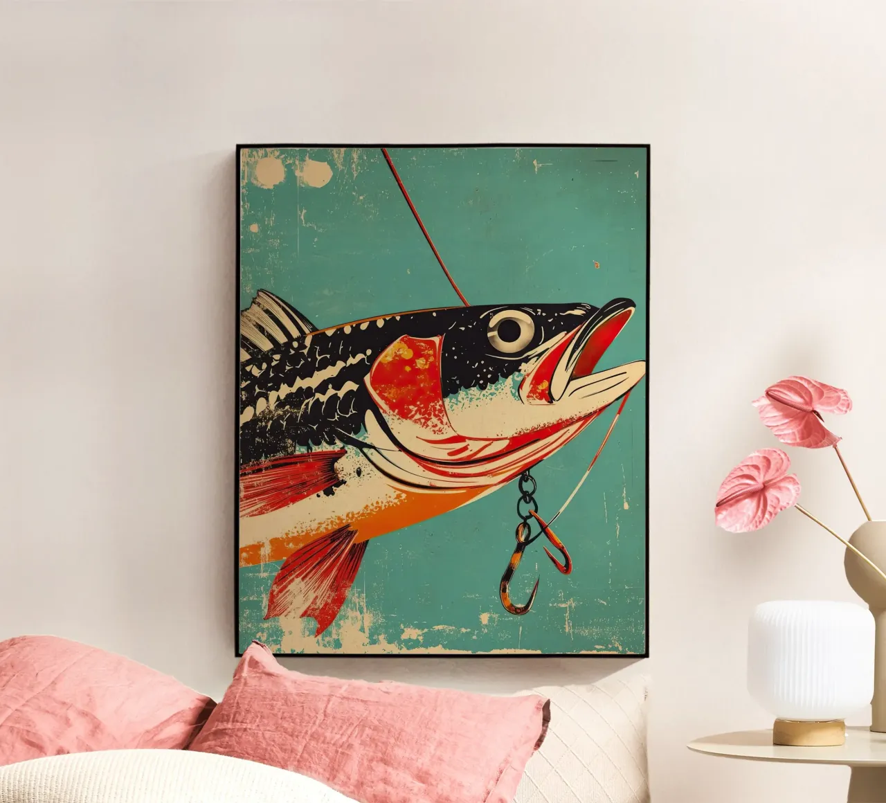 Esca per pesci plexiglass da Monillustrations