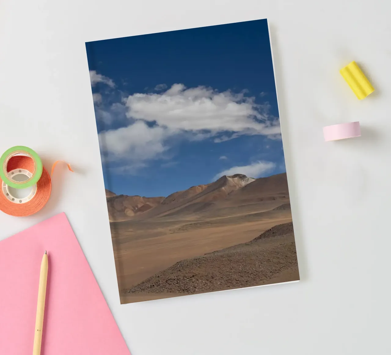 Clouds over Desert notebook by Alexey