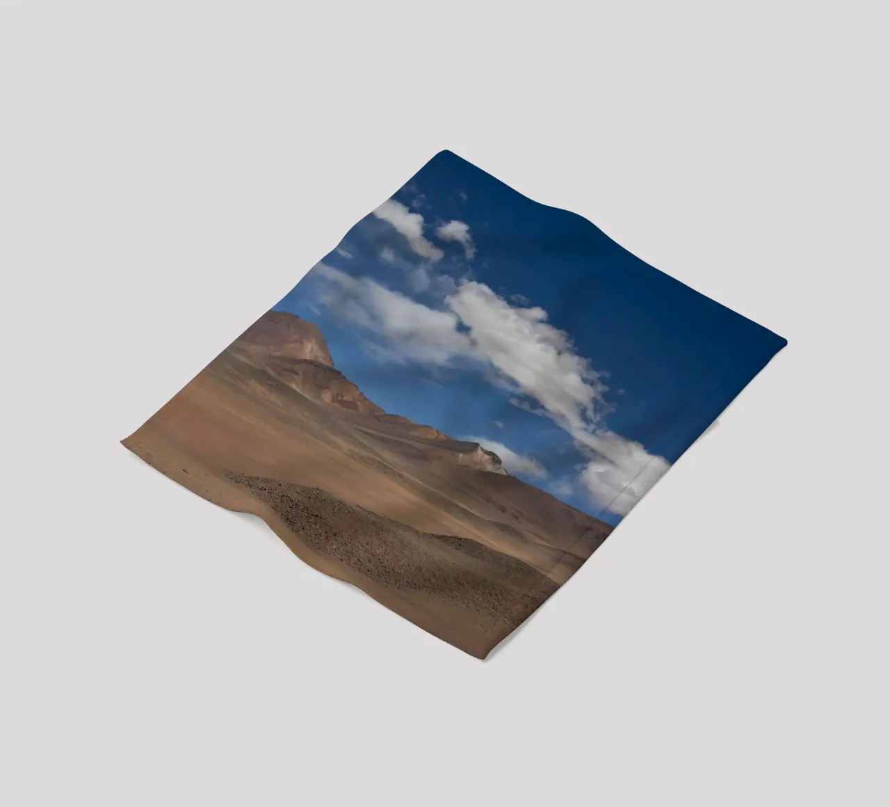 Clouds over Desert fleece blanket by Alexey