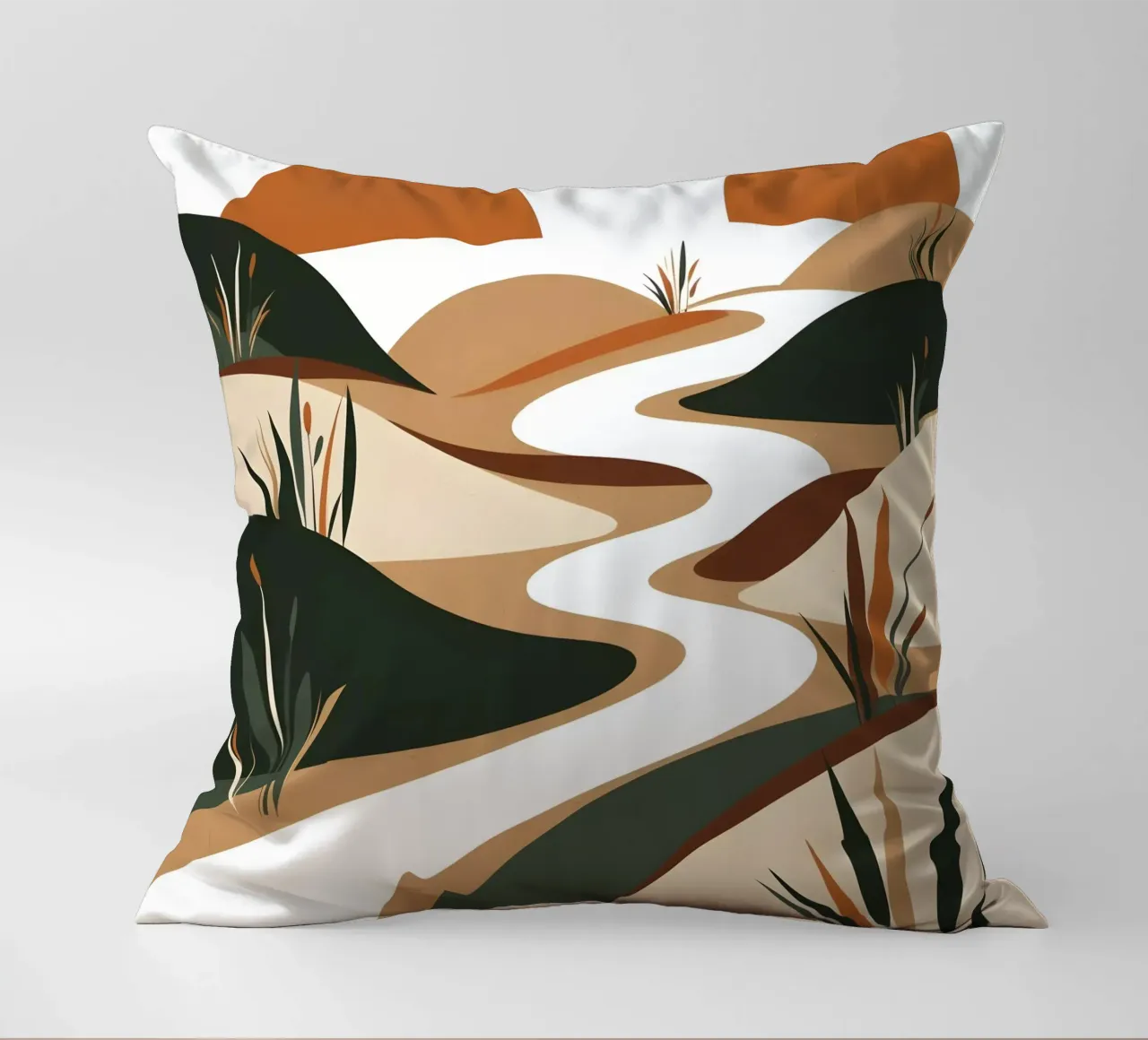 Sereno fiume Sunset cuscino da Artistic-shop