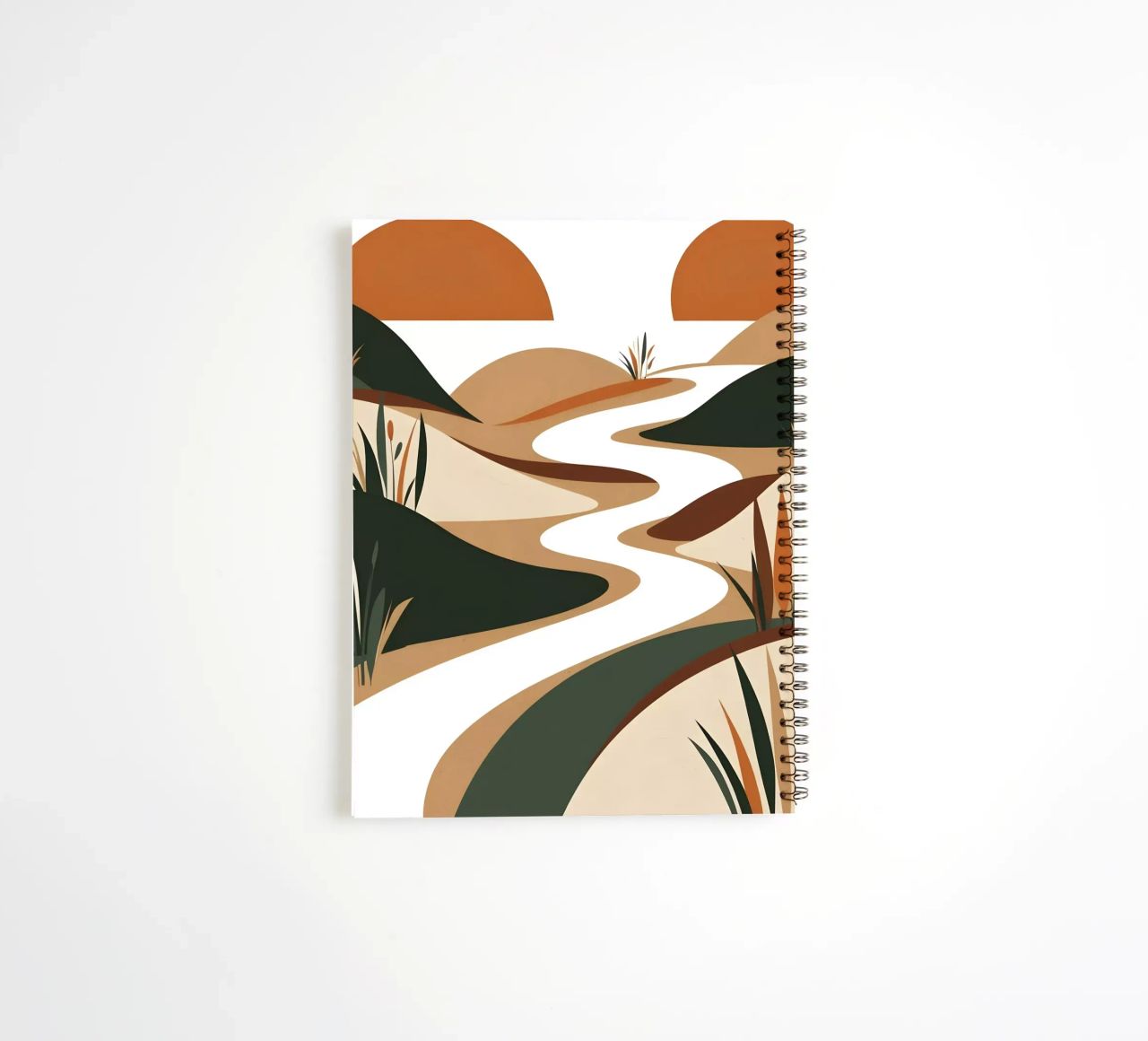 Sereno Sunset River cuaderno de espiral de Artistic-shop