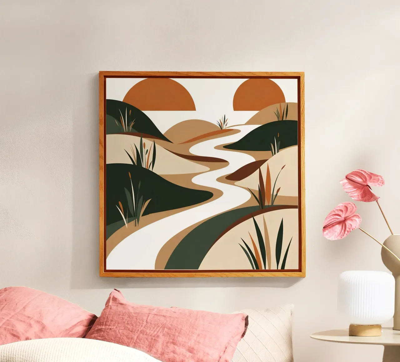 Serene Sunset River Acryl-Glas von Artistic-shop