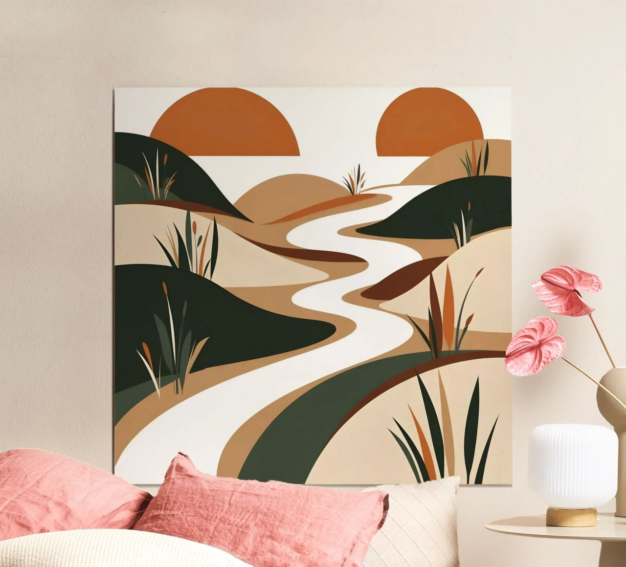 Serene Sunset River poster by Artistic-shop
