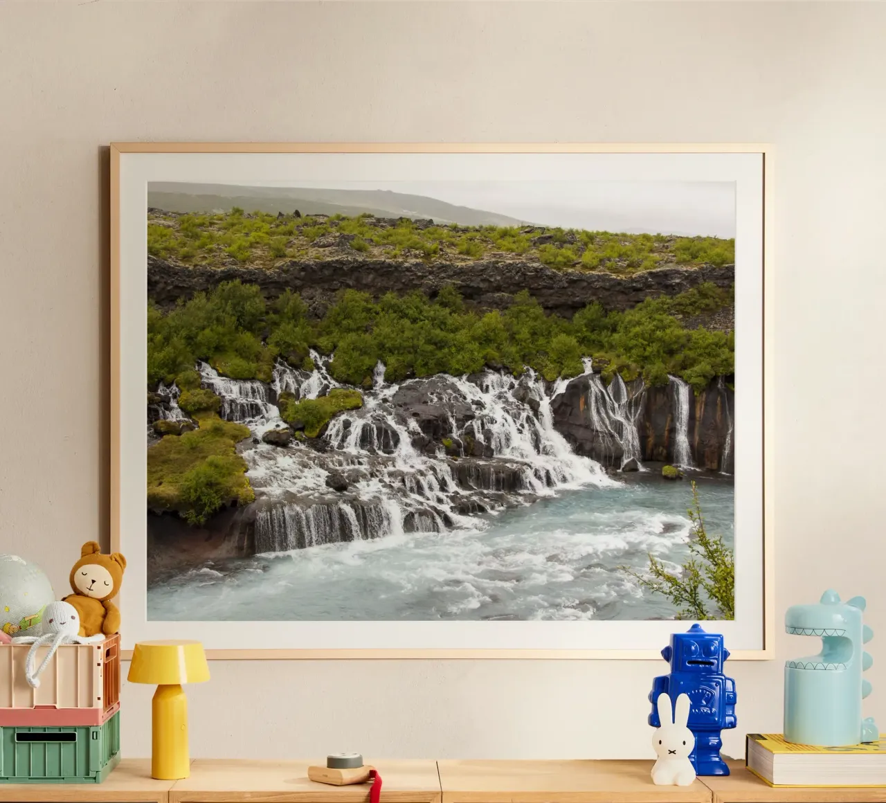 Cascata in Islanda carta hahnemühle da Alexey