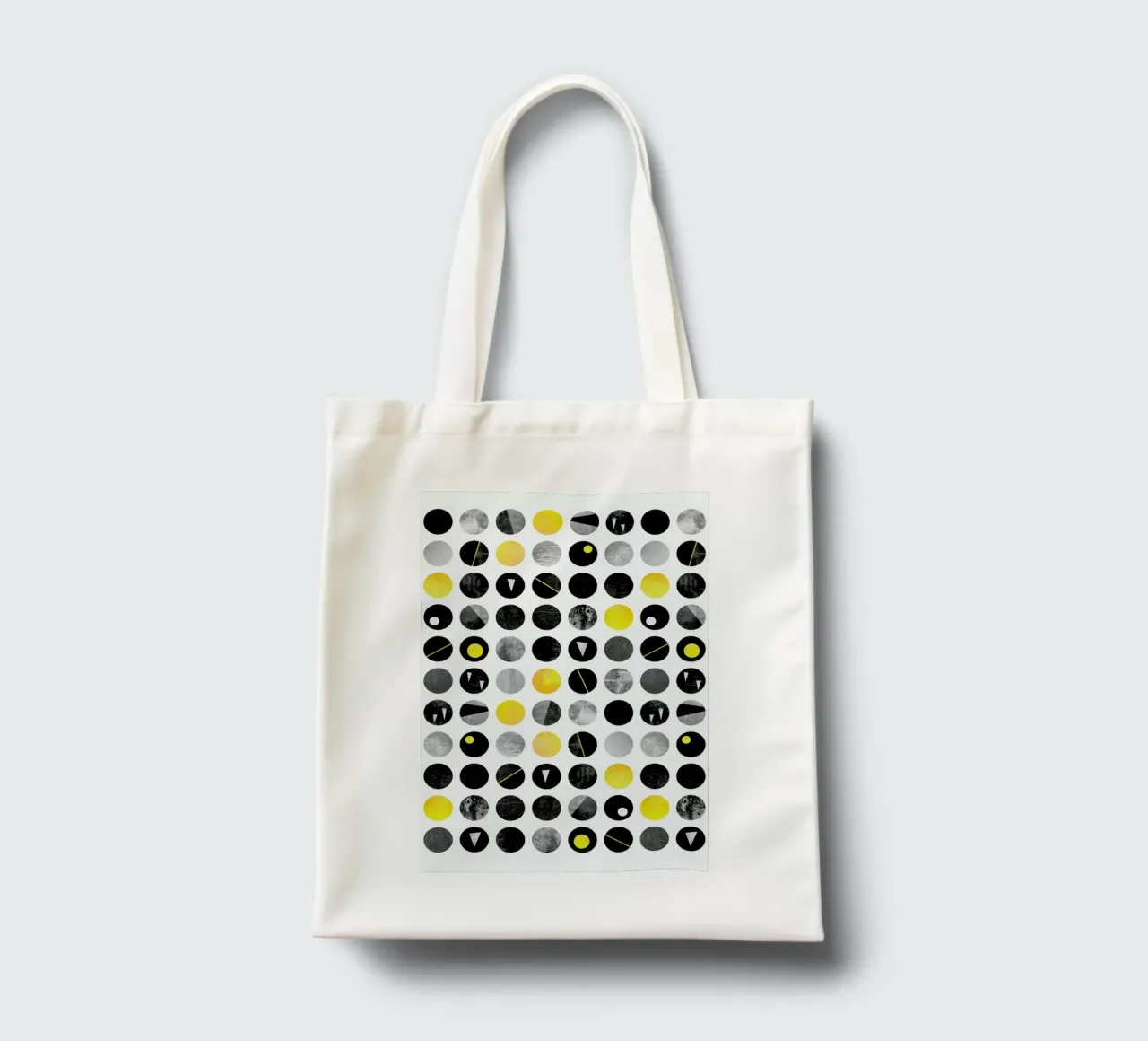 Yellow and Black Jutebeutel von Elisabeth Fredriksson