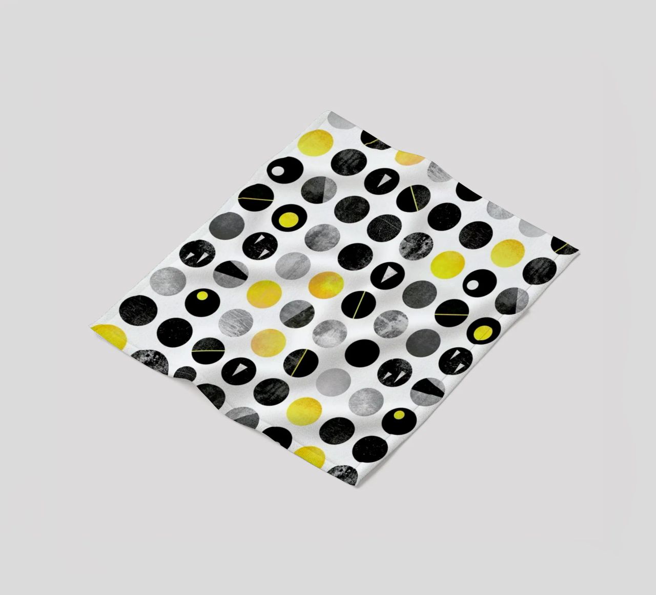 Yellow and Black coperta in pile da Elisabeth Fredriksson