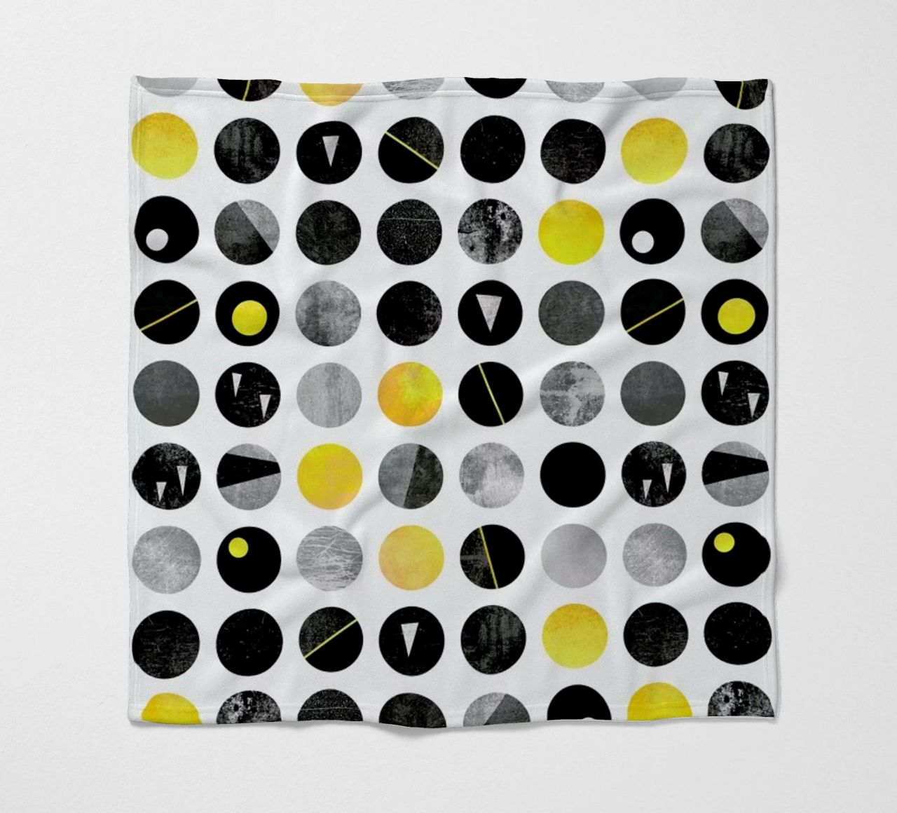 Yellow and Black coperta in pile da Elisabeth Fredriksson