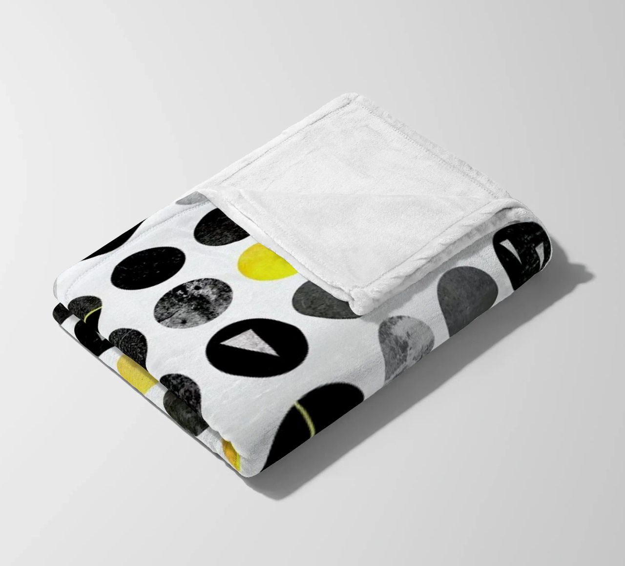Yellow and Black coperta in pile da Elisabeth Fredriksson