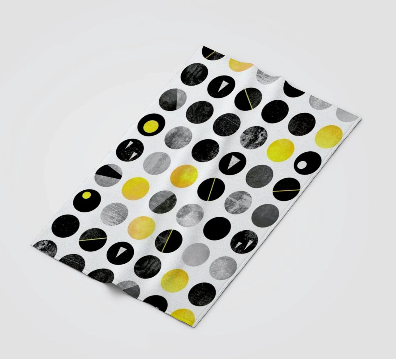 Yellow and Black coperta in pile da Elisabeth Fredriksson