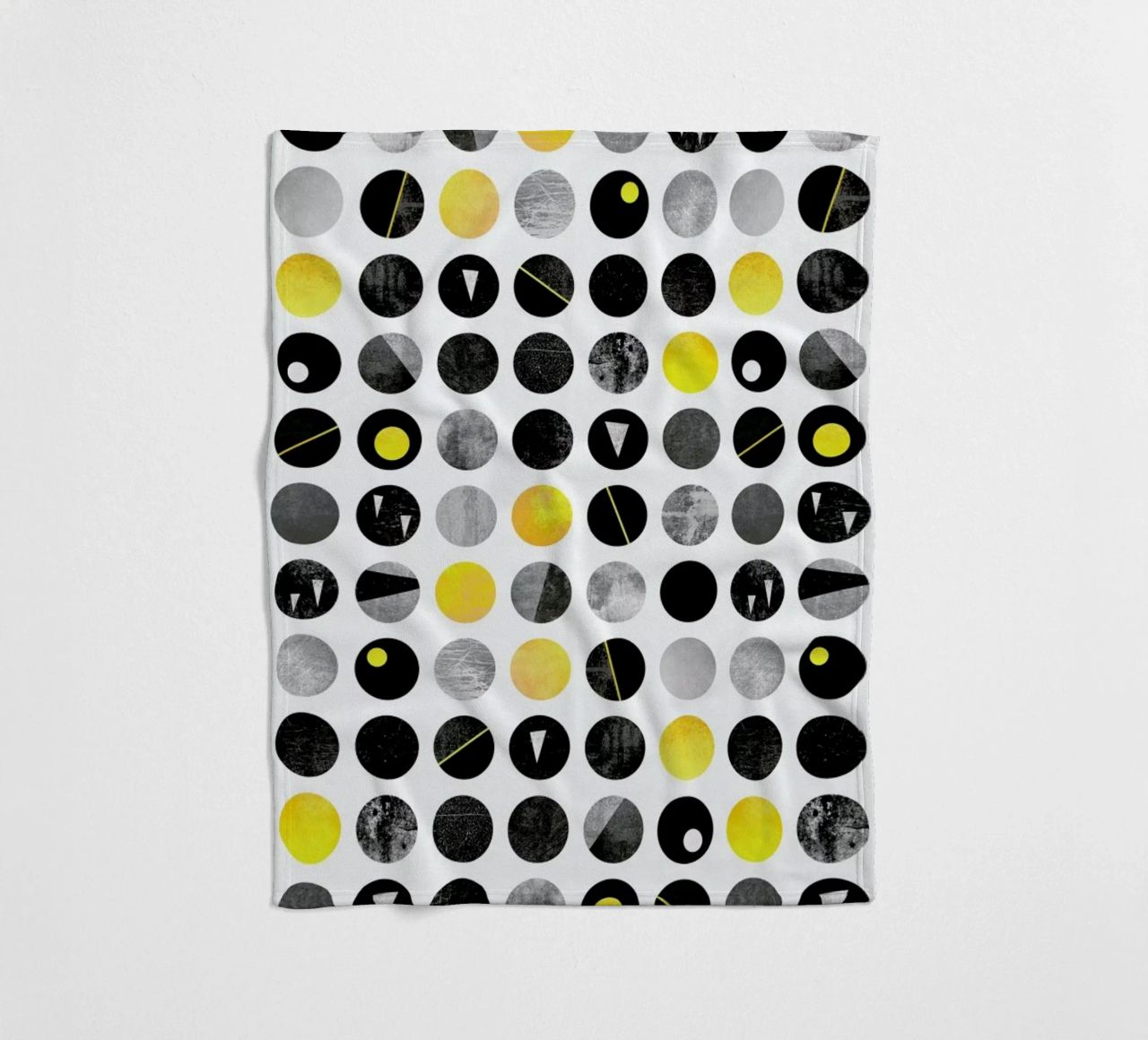 Yellow and Black coperta in pile da Elisabeth Fredriksson