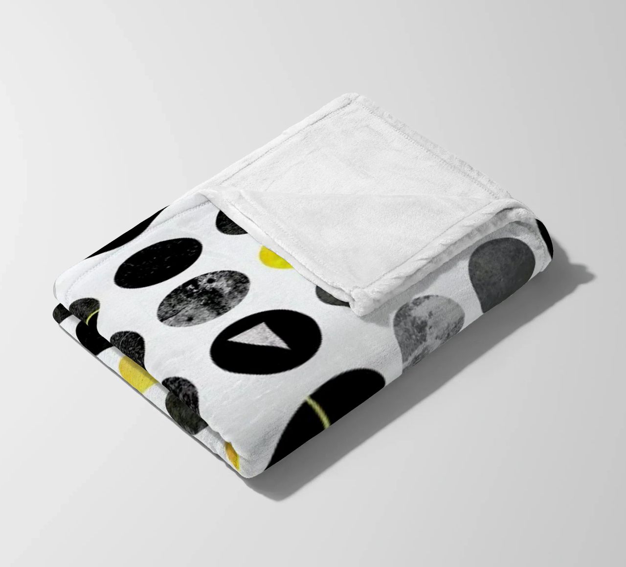 Yellow and Black coperta in pile da Elisabeth Fredriksson