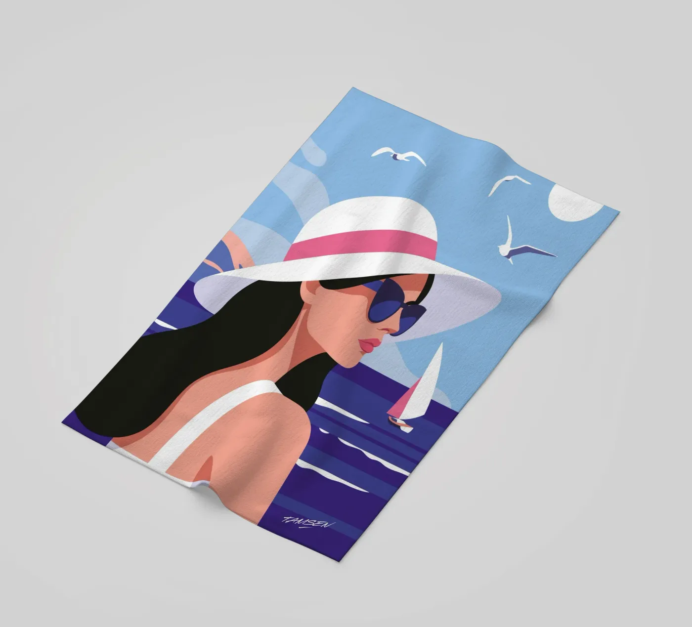 Sulla costa telo mare da Tamsen Design