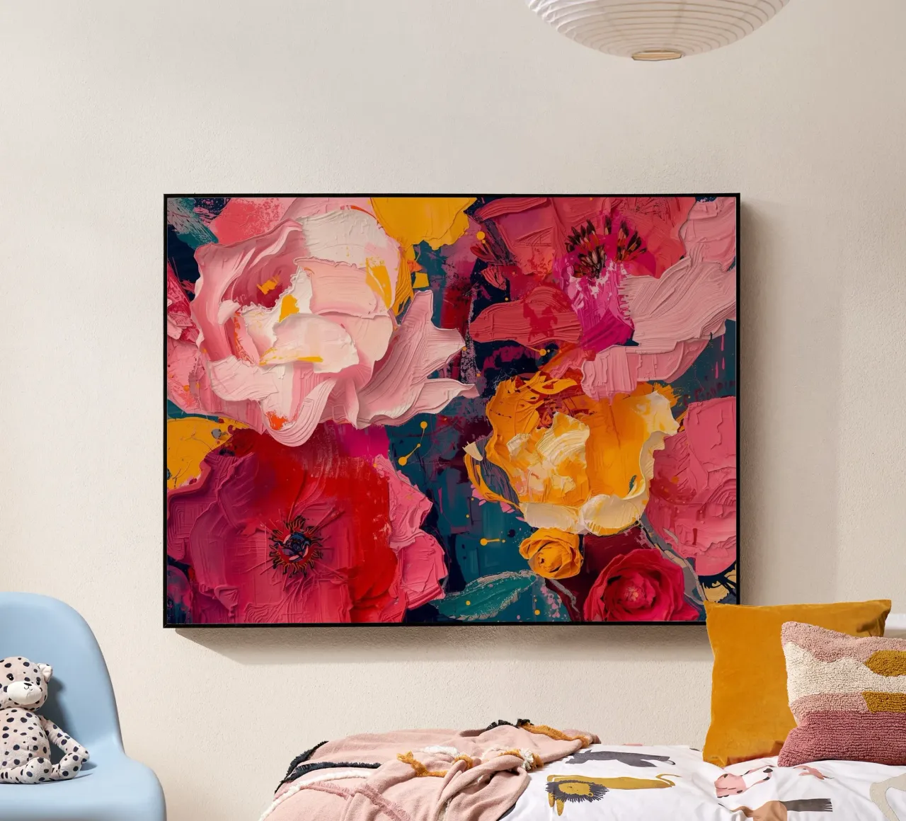 Abstrakte Blumen plexiglass da Zwischenschicht