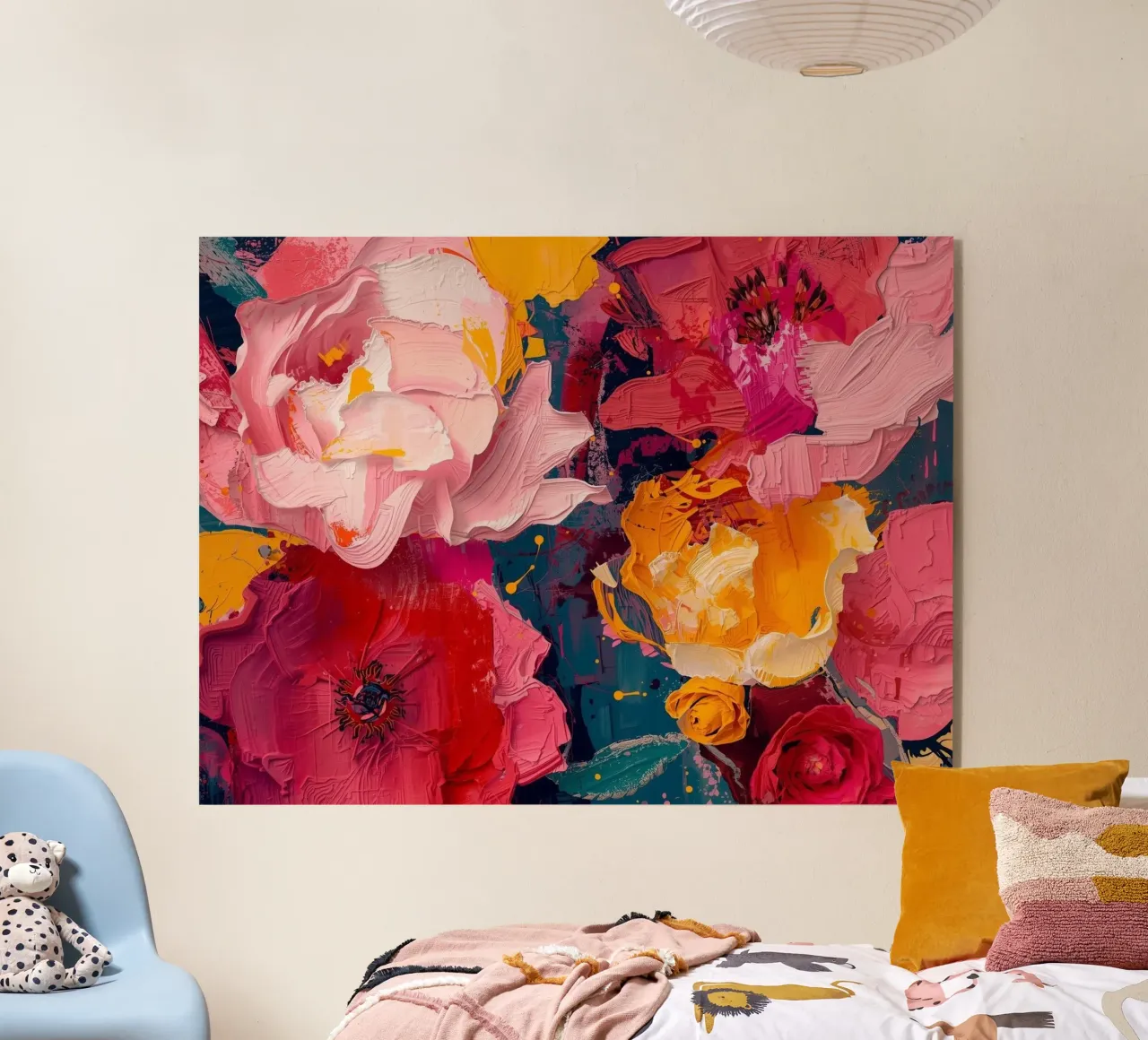 Abstrakte Blumen plexiglass da Zwischenschicht