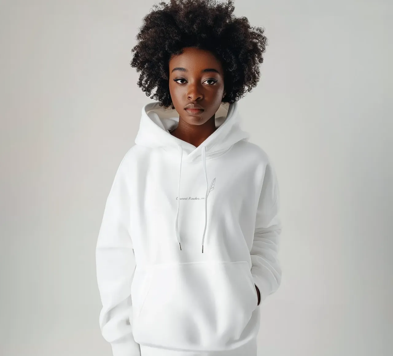 Dearest Reader hoodie by Les Jardins de Mayfair