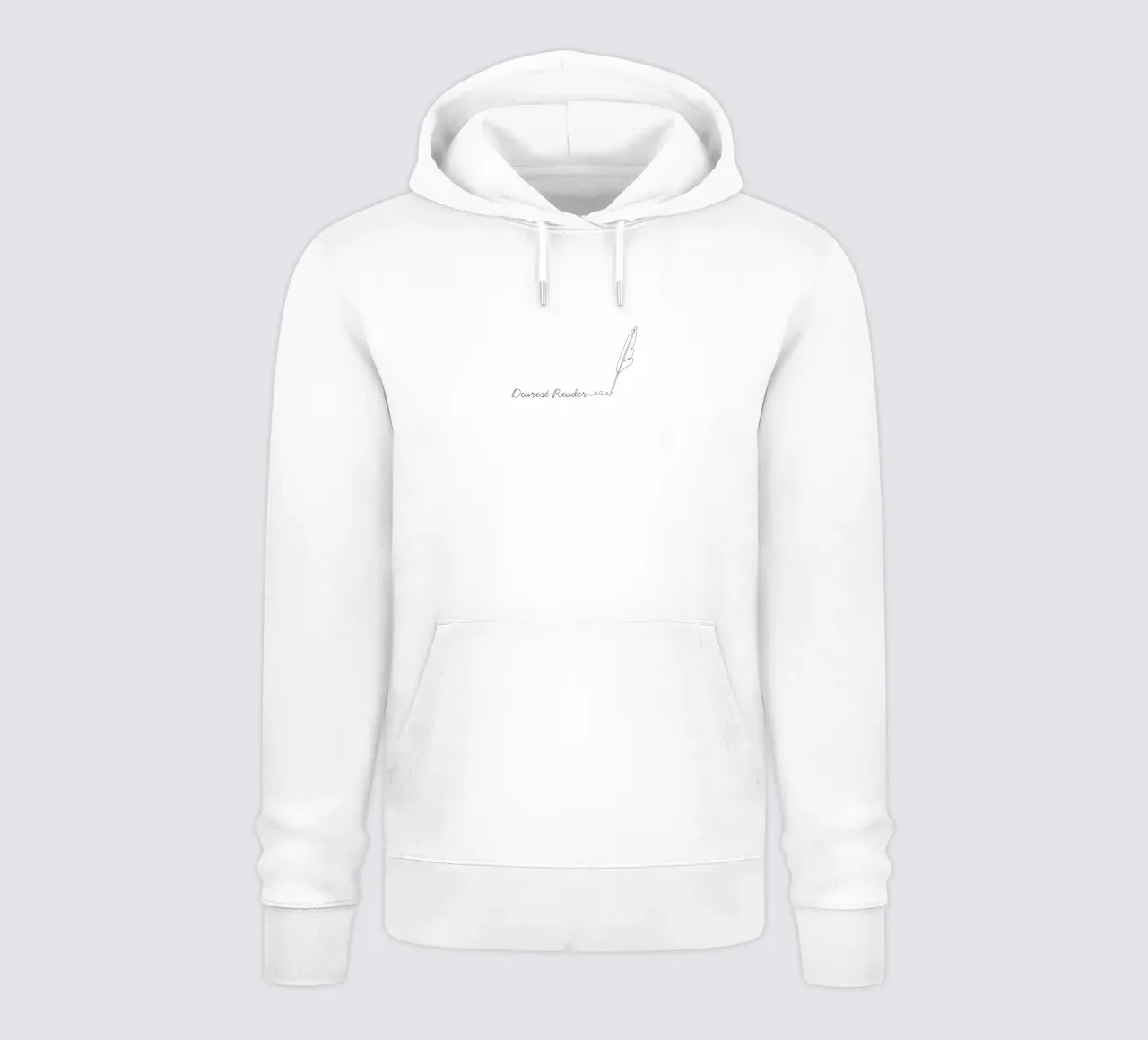 Dearest Reader hoodie by Les Jardins de Mayfair