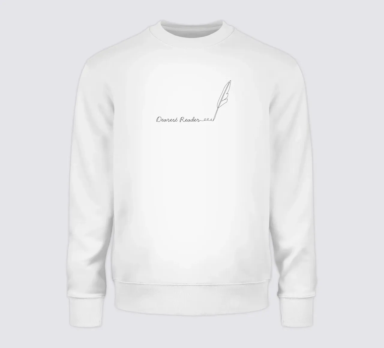 Dearest Reader sweatshirt by Les Jardins de Mayfair