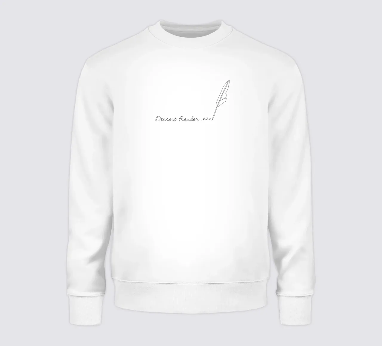Dearest Reader sweatshirt by Les Jardins de Mayfair
