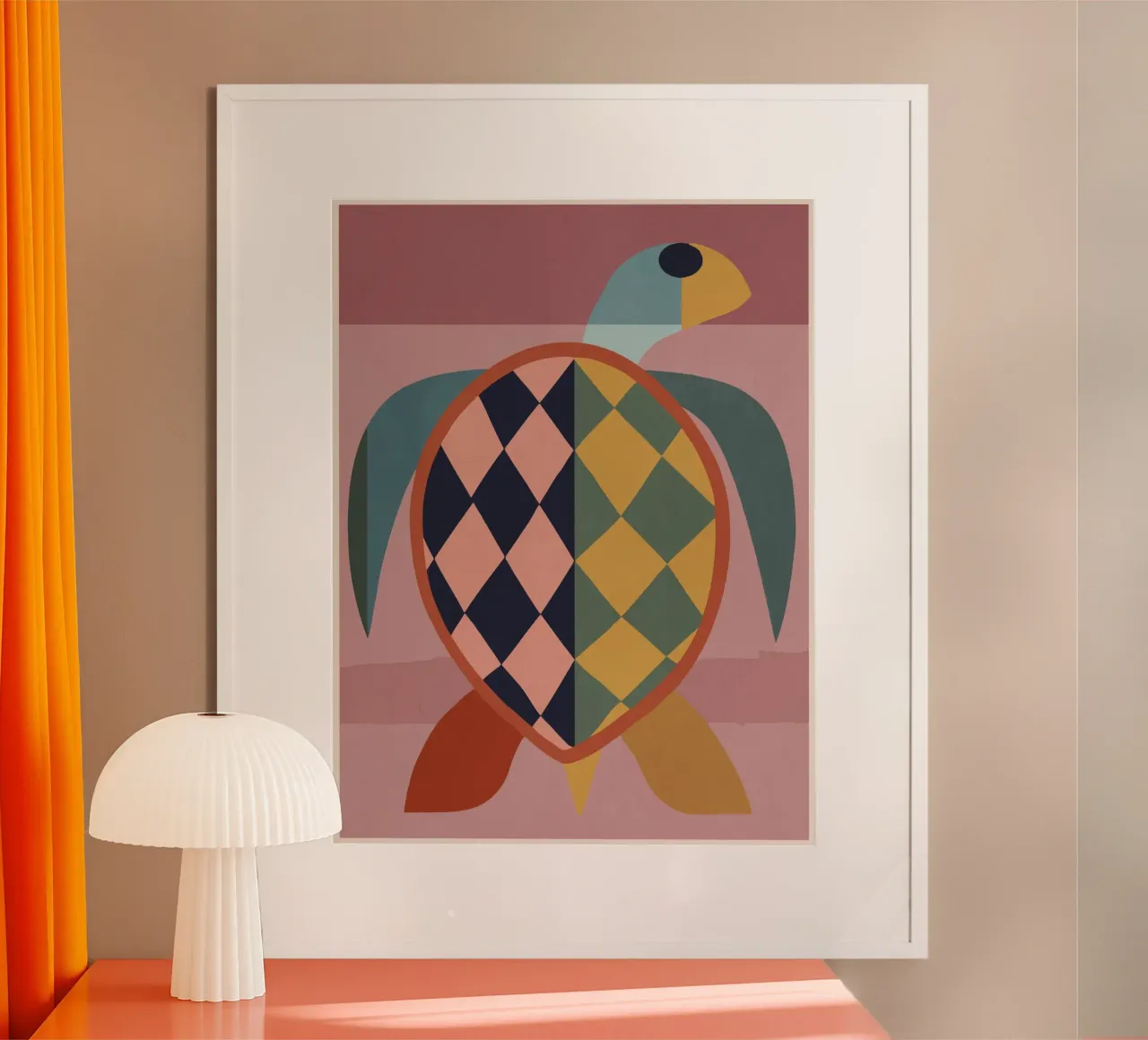 Abstract Turtle poster by Gaite
