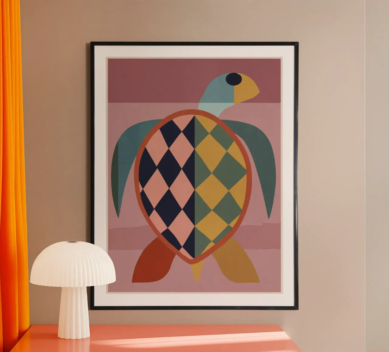 Abstract Turtle poster by Gaite