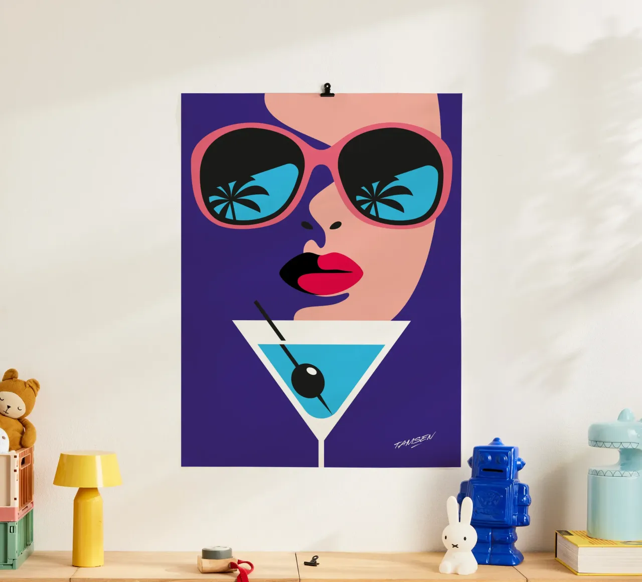 Martini poster da Tamsen Design