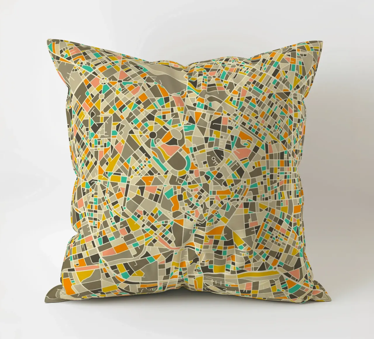Milan Map cuscino da Jazzberry Blue