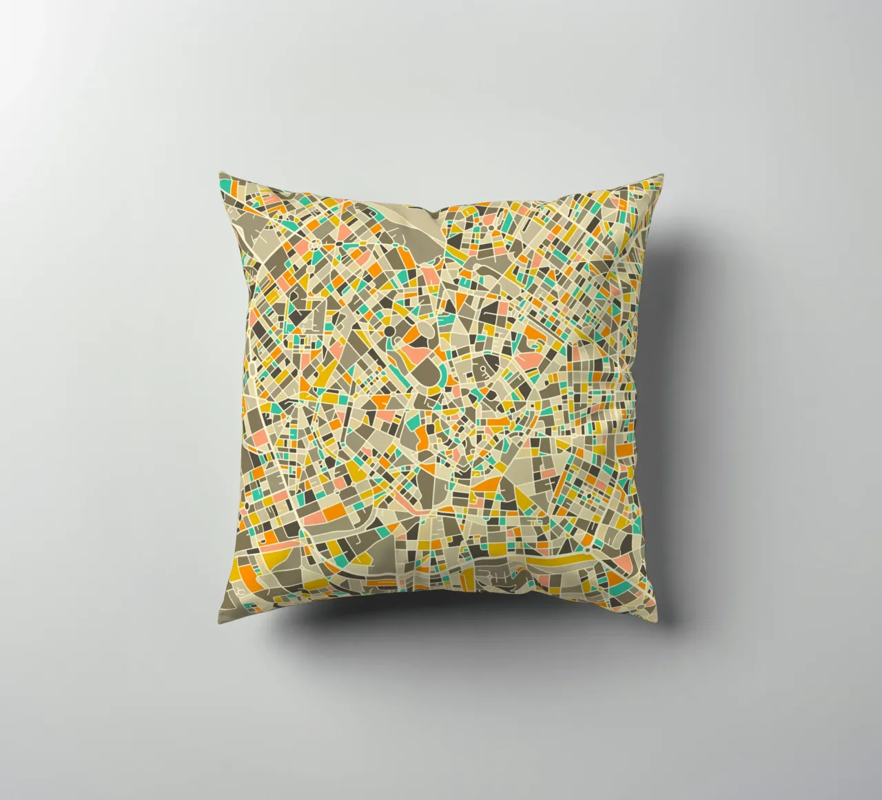 Milan Map cuscino da Jazzberry Blue