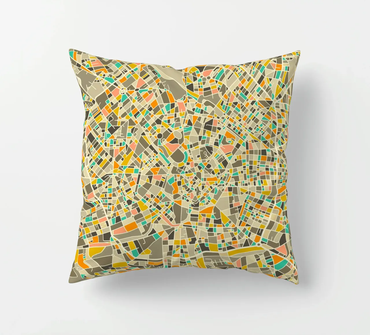 Milan Map cuscino da Jazzberry Blue