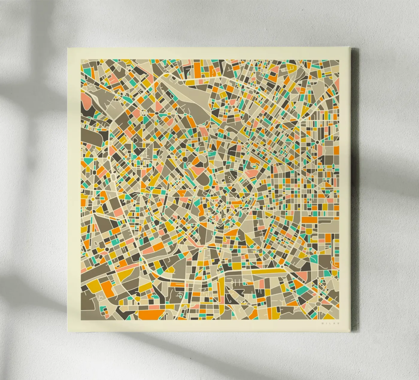 Milan Map tela da Jazzberry Blue