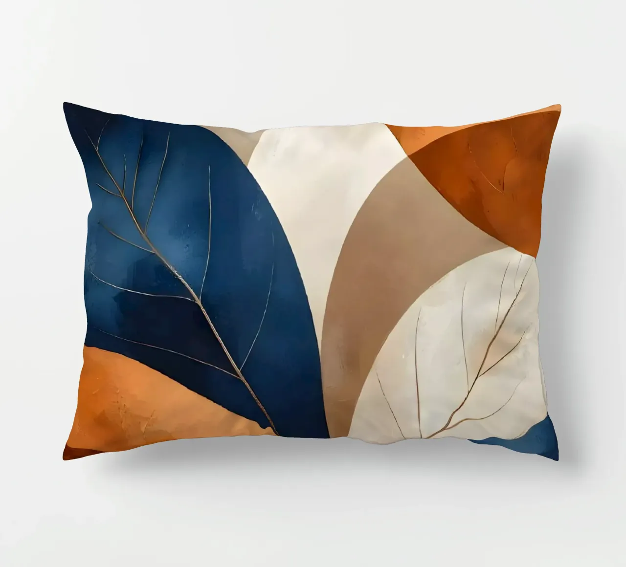 Autumnal Abstract: Nature's Embrace decorative cushion by Artistic-shop